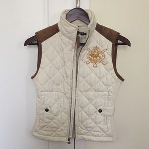 Ralph Lauren Sport quilted-vest Leather XS